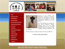 Tablet Screenshot of childrenfirst-houston.org